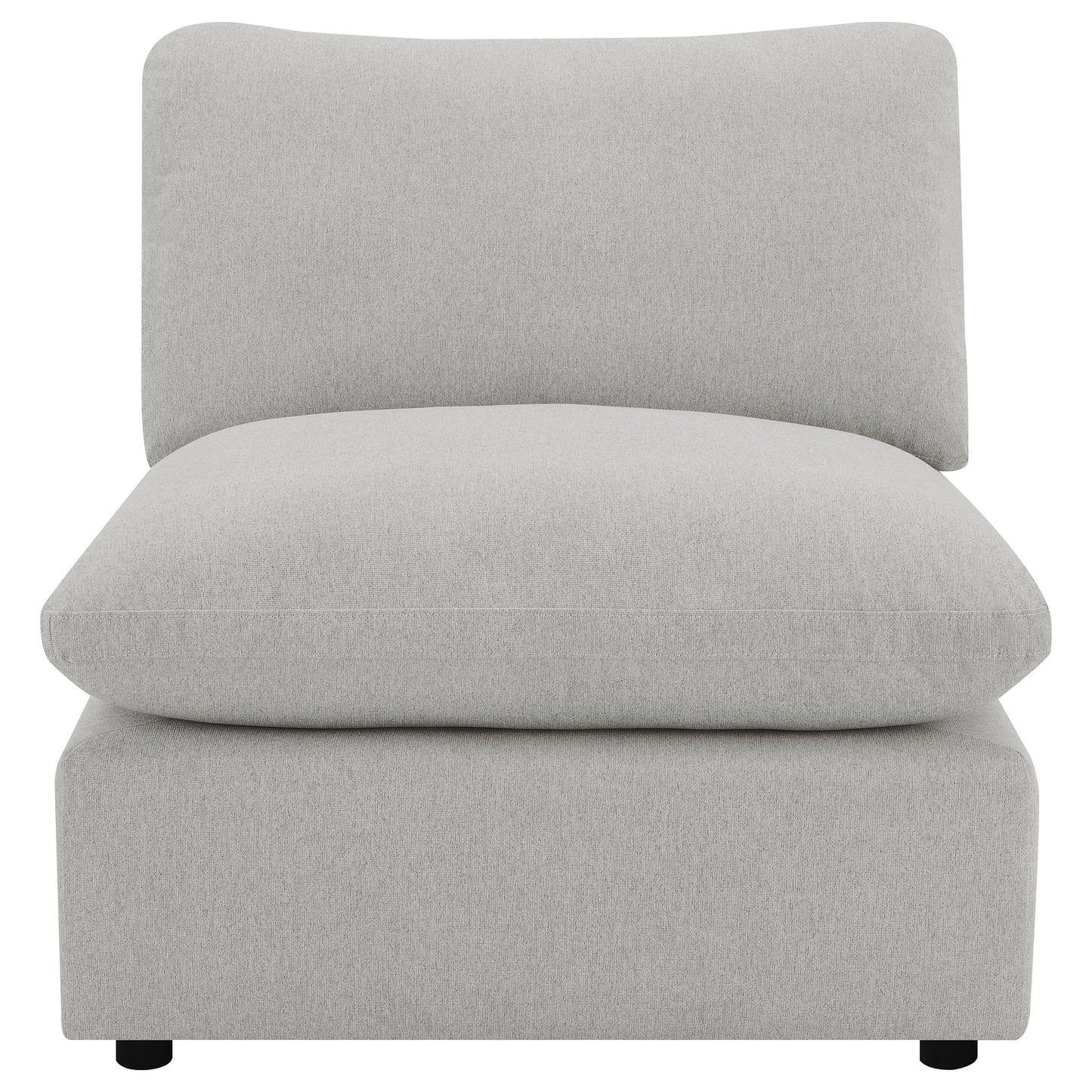 Collins Modular Armless Chair Grey