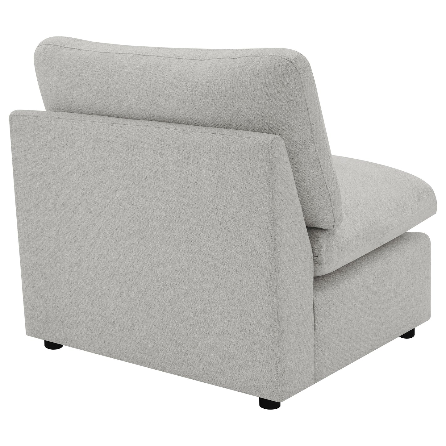 Collins Modular Armless Chair Grey