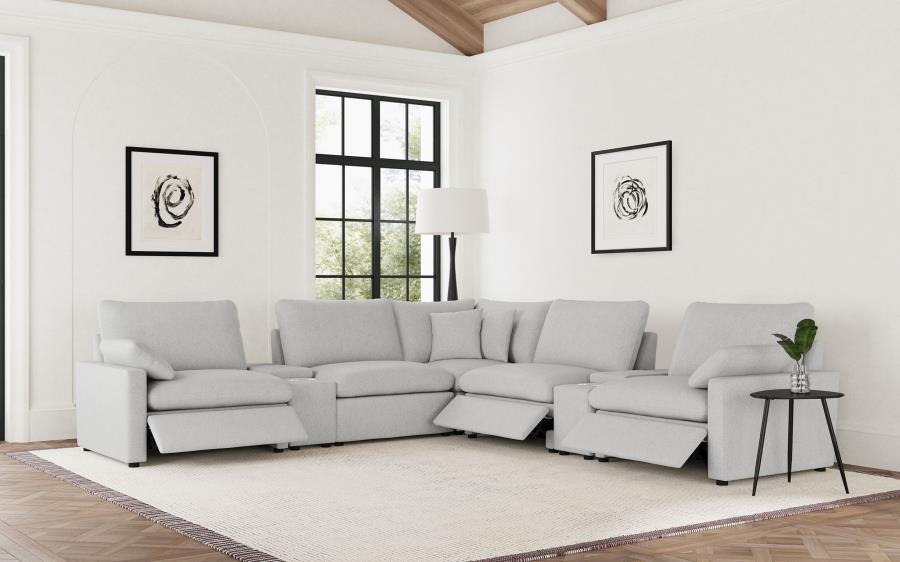 Collins 7-Piece Modular Power Reclining Sectional Grey