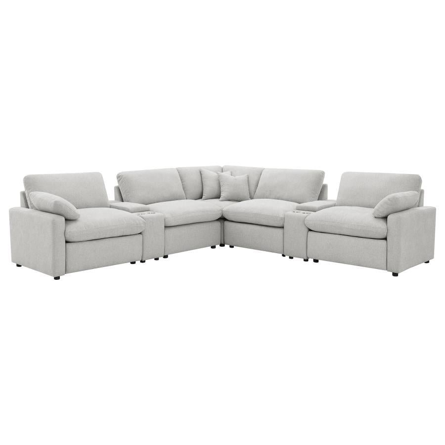 Collins 7-Piece Modular Power Reclining Sectional Grey