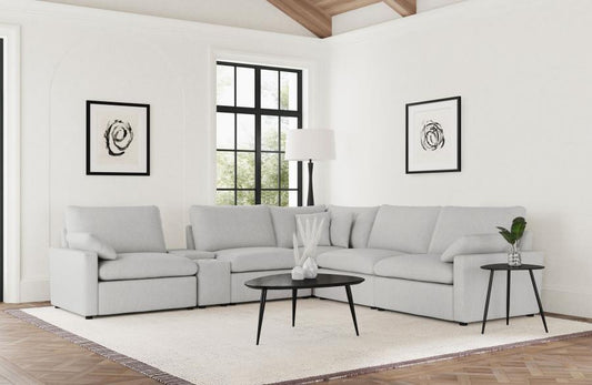 Collins 6-Piece Modular Power Reclining Sectional Grey