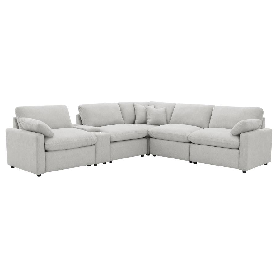 Collins 6-Piece Modular Power Reclining Sectional Grey