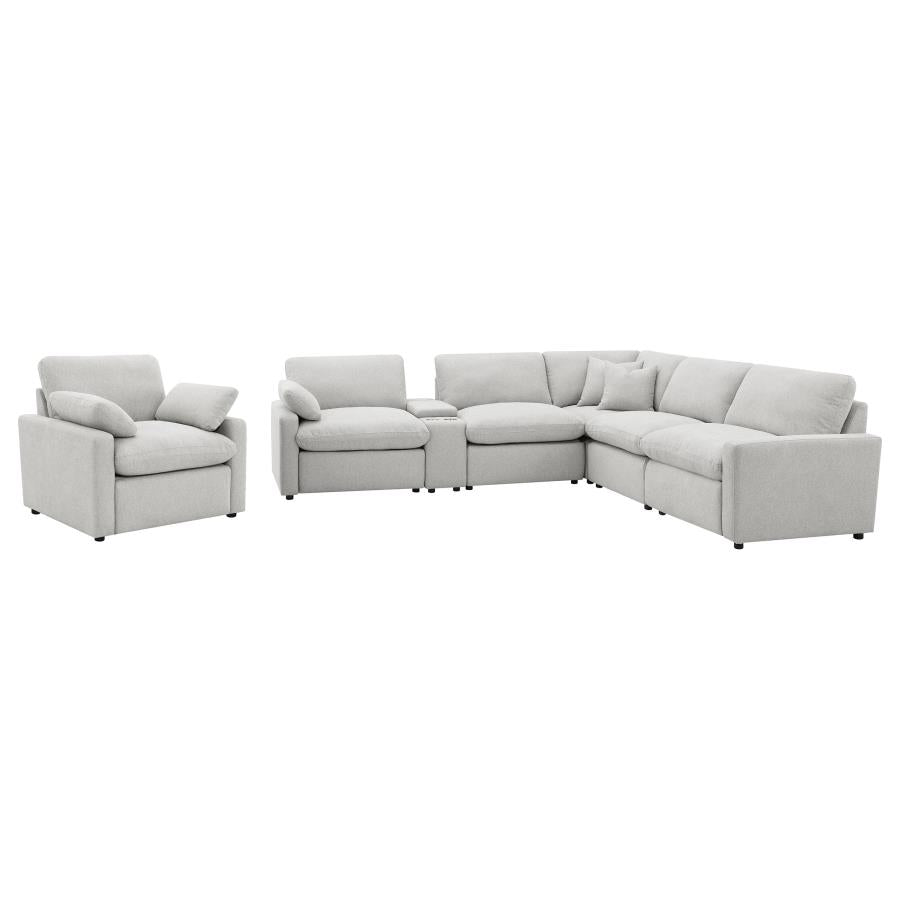 Collins 6-Piece Modular Power Reclining Sectional Grey