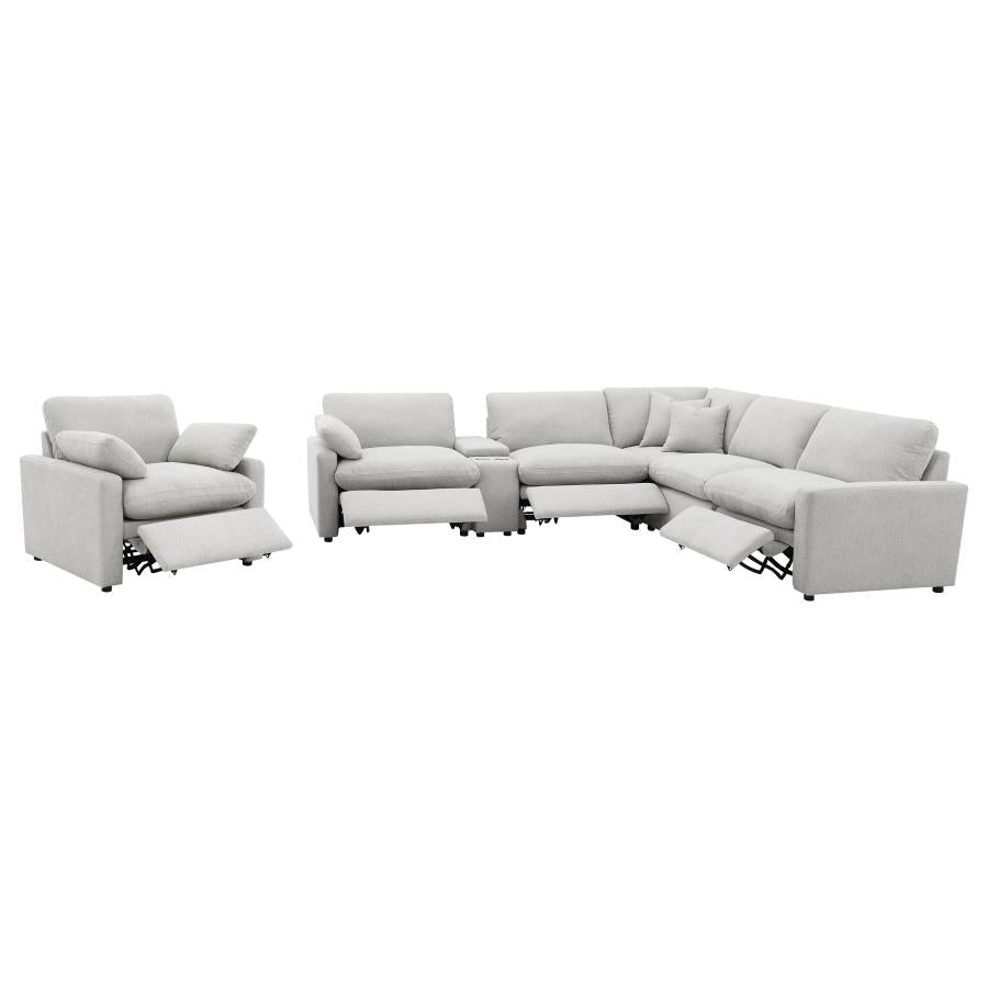 Collins 6-Piece Modular Power Reclining Sectional Grey