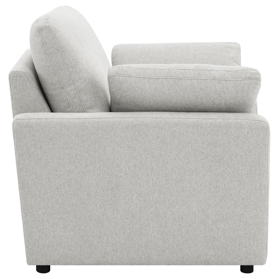 Collins Upholstered Power Recliner Chair Grey