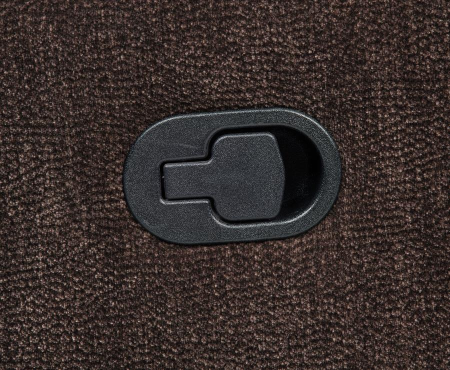 Navarro Chenille Upholstered Reclining Sofa Dark Brown