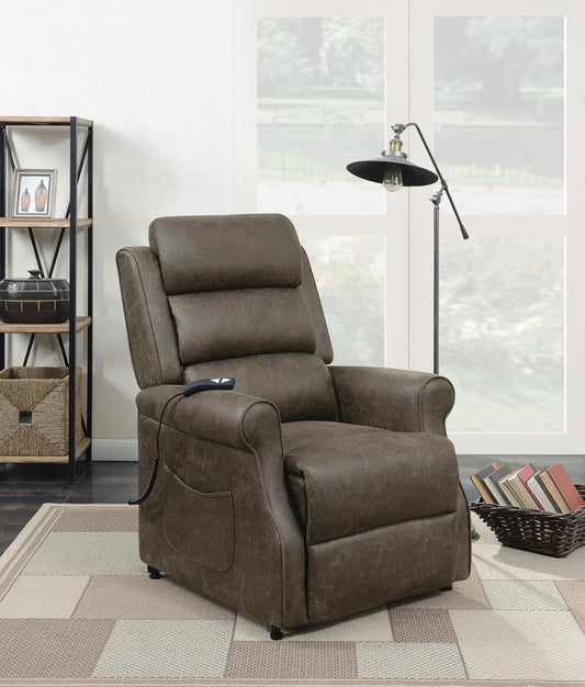 G650303 Casual Brown Power Lift Recliner - ATL FURNITURE