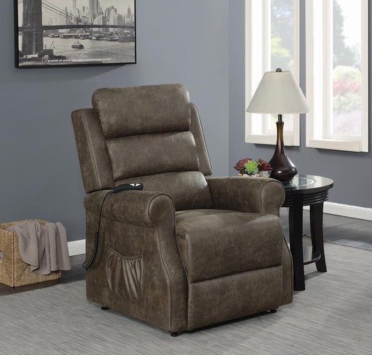 G650313 Casual Brown Power Lift Recliner - ATL FURNITURE