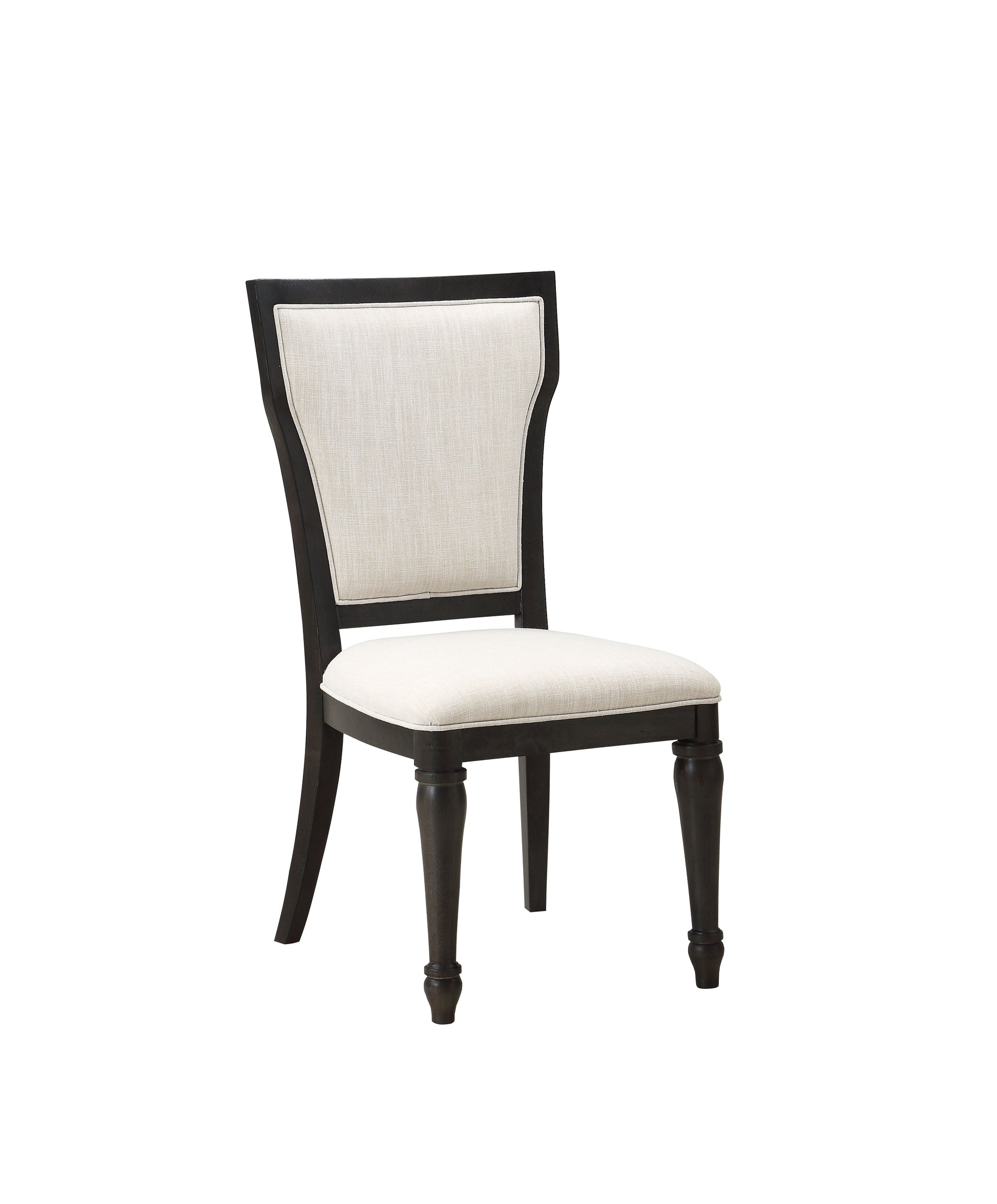 Lorenzo Fabric & Espresso Side Chair - ATL FURNITURE