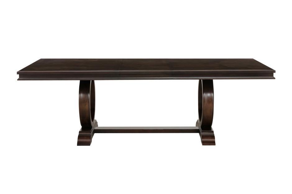 Homelegance - Oratorio Cherry Extendable Trestle Dining Table - 5562-96 - ATL FURNITURE