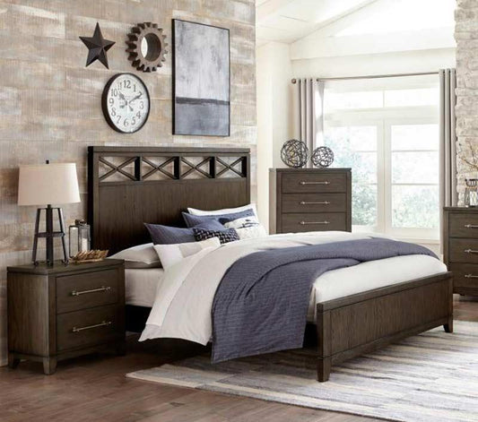 Homelegance - Griggs 3 Piece Queen Bedroom Set In Dark Brown - 1669-1-3Set - ATL FURNITURE