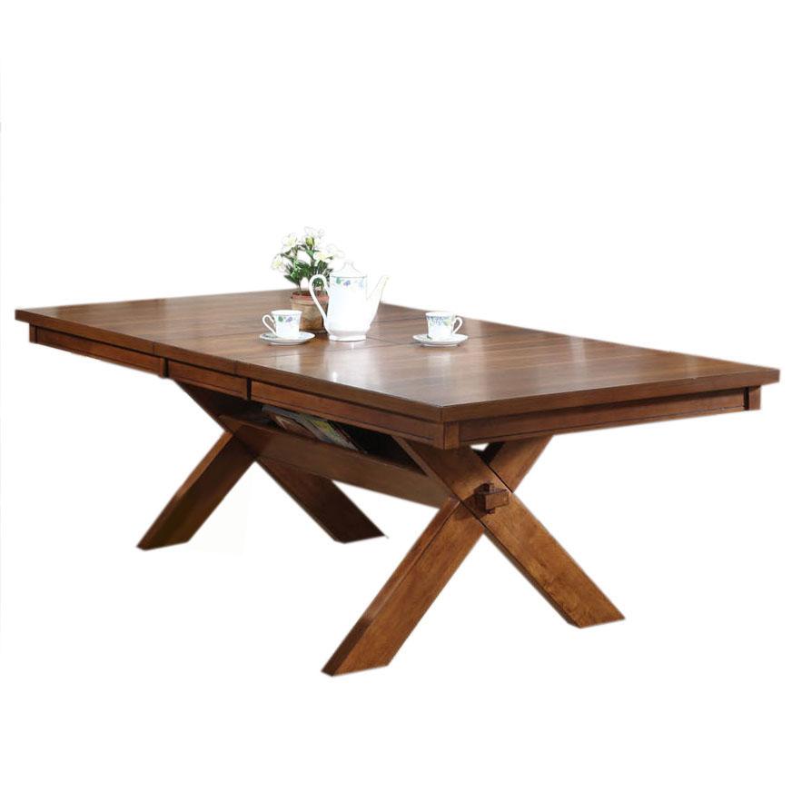 Acme Apollo Trestle Base Rectangular Dining Table in Walnut 70000 - ATL FURNITURE