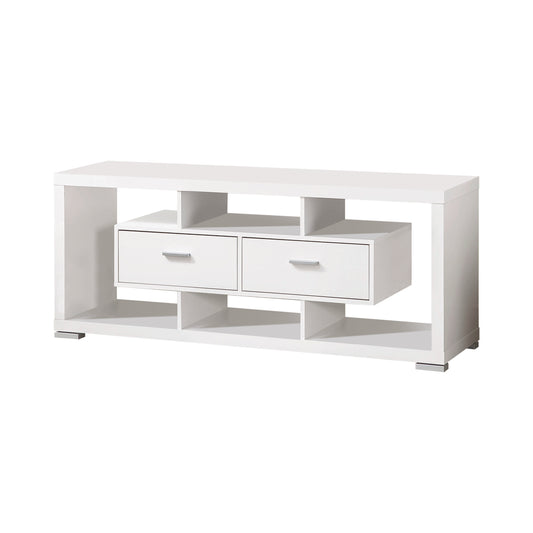 Darien 2-drawer Engineered Wood 59" TV Stand White