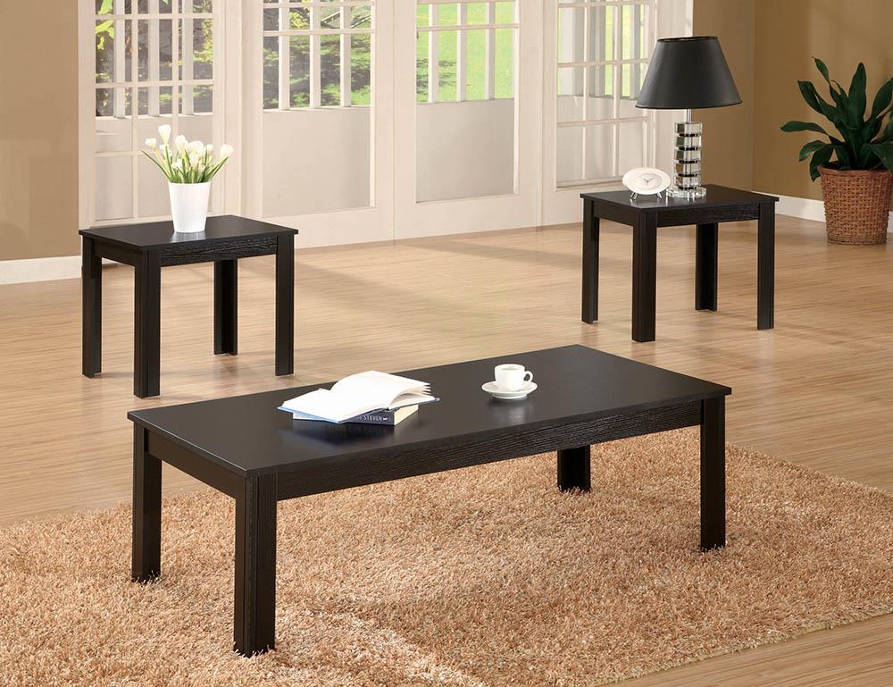 Transitional Black Three-Piece Set - ATL FURNITURE