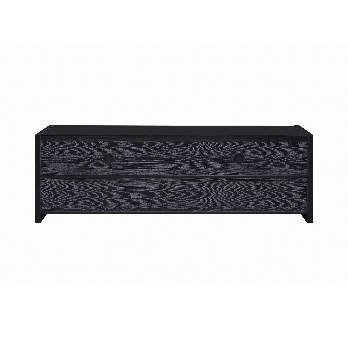 Alton 62" 3-drawer TV Console Black Oak