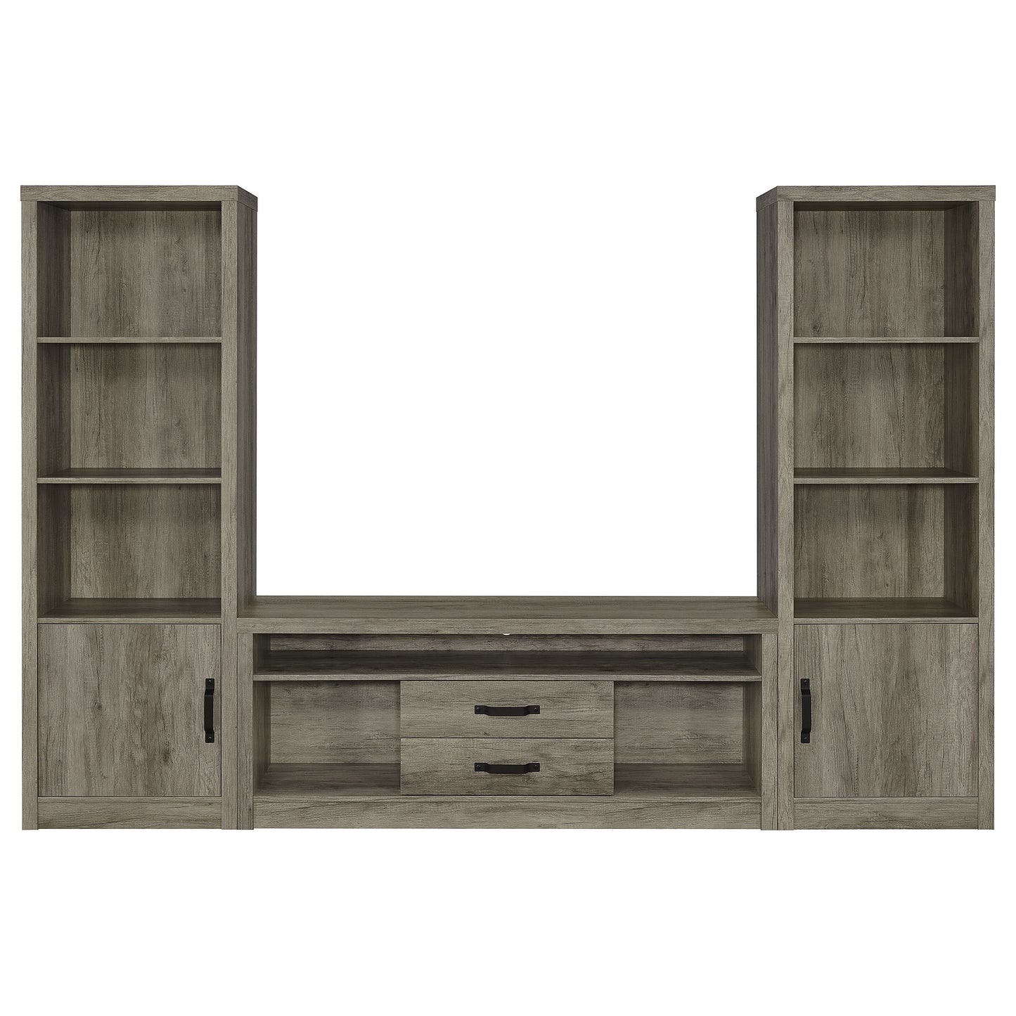 Burke 2-drawer Engineered Wood 59" TV Stand Grey Driftwood