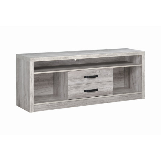 Burke 2-drawer Engineered Wood 59" TV Stand Grey Driftwood