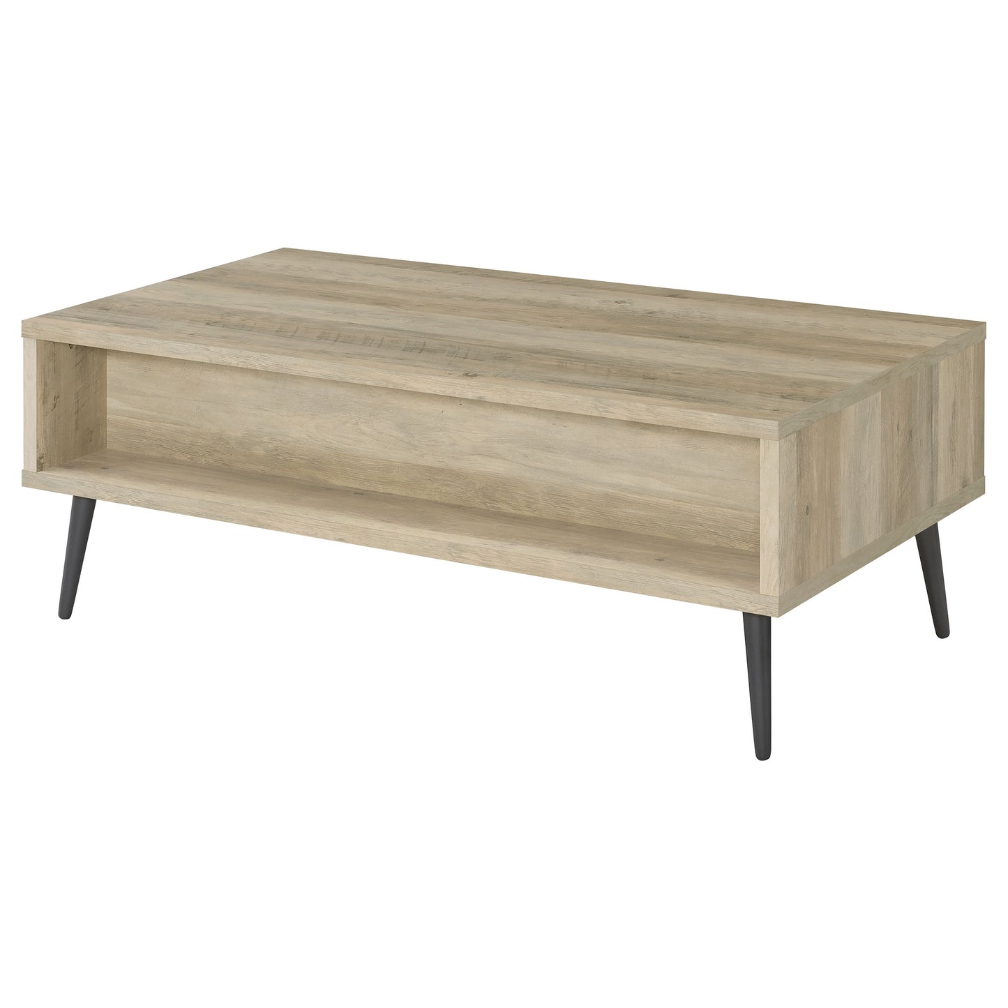 Welsh1-drawer Rectangular Engineered Wood Coffee Table With Storage Shelf Antique Pine and Grey