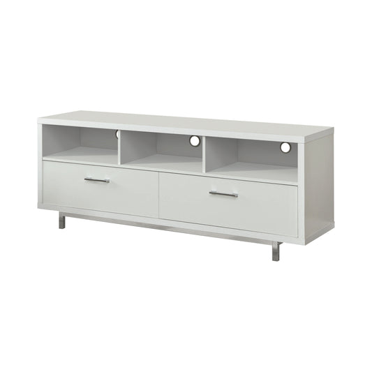 Casey 2-drawer Engineered Wood 60" TV Stand White