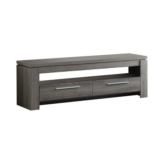 Elkton 2-drawer Engineered Wood 59" TV Stand Weathered Grey