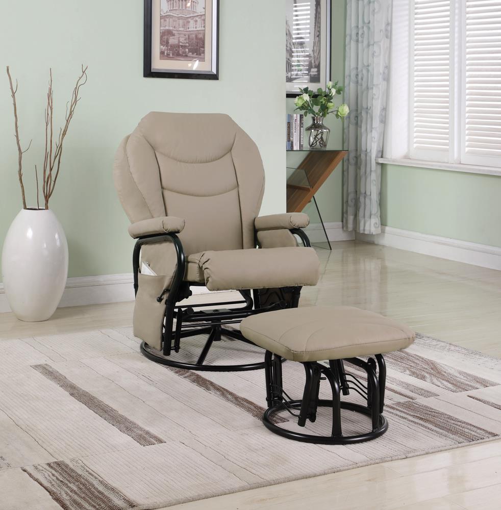 G7040 Casual Bone and Black Glider - ATL FURNITURE