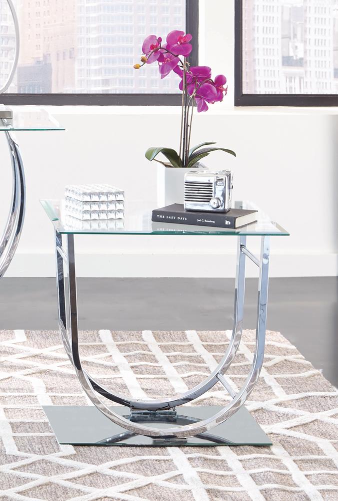 G704988 Contemporary Chrome End Table - ATL FURNITURE