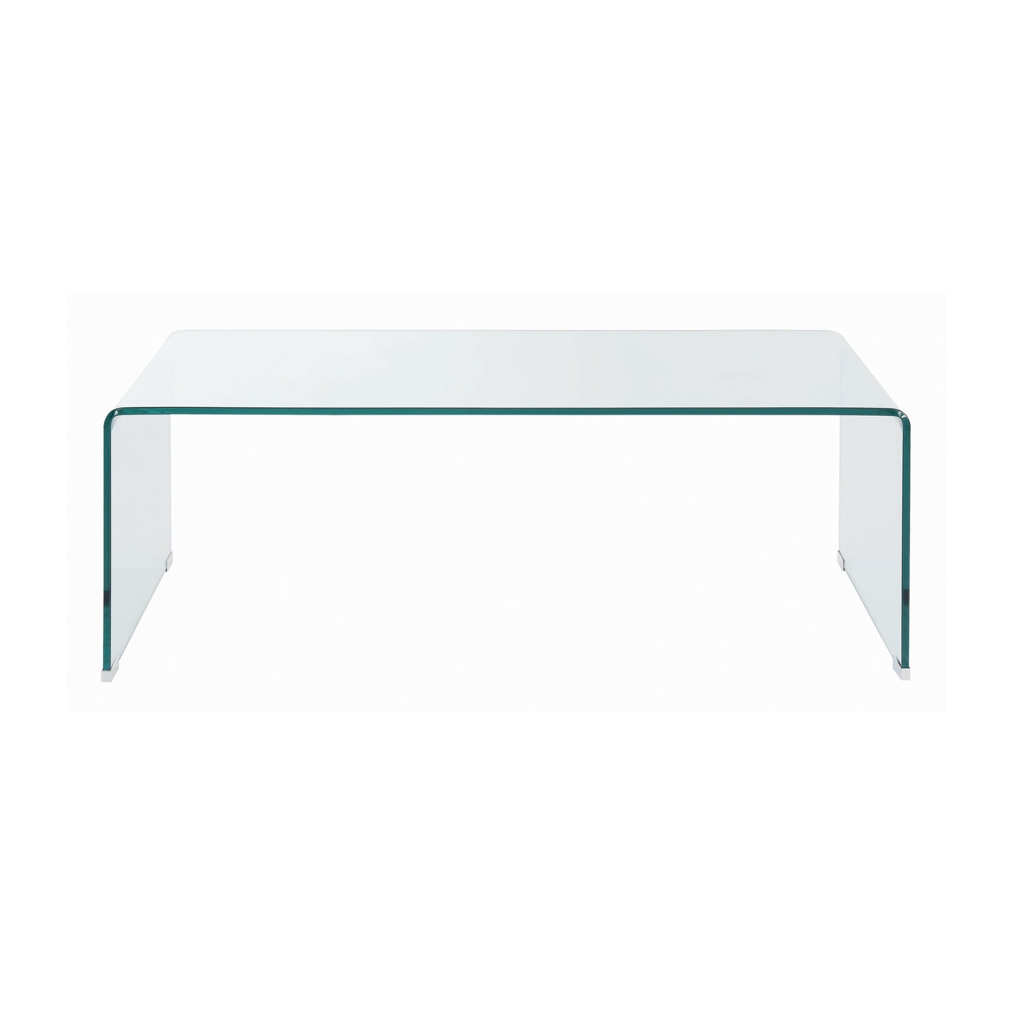 Ripley Rectangular Tempered Bent Glass Coffee Table Clear