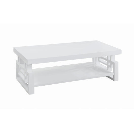 Schmitt Rectangular Coffee Table White High Gloss