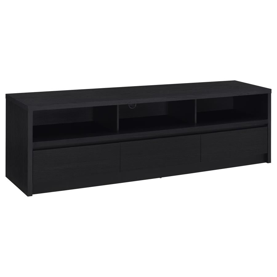 Rutland 78-Inch 3-Drawer Tv Stand Media Console Black