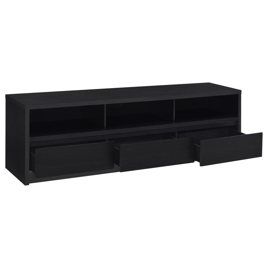 Rutland 78-Inch 3-Drawer Tv Stand Media Console Black