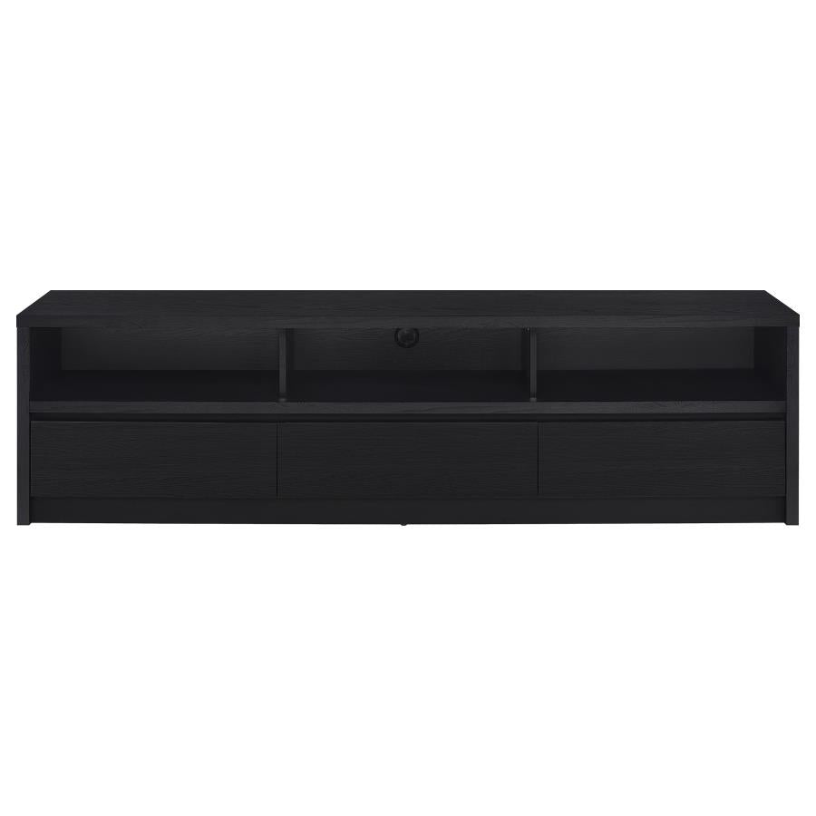 Rutland 78-Inch 3-Drawer Tv Stand Media Console Black
