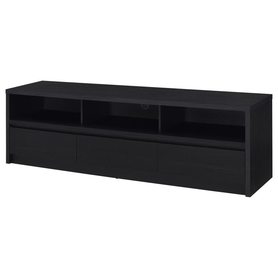 Rutland 78-Inch 3-Drawer Tv Stand Media Console Black