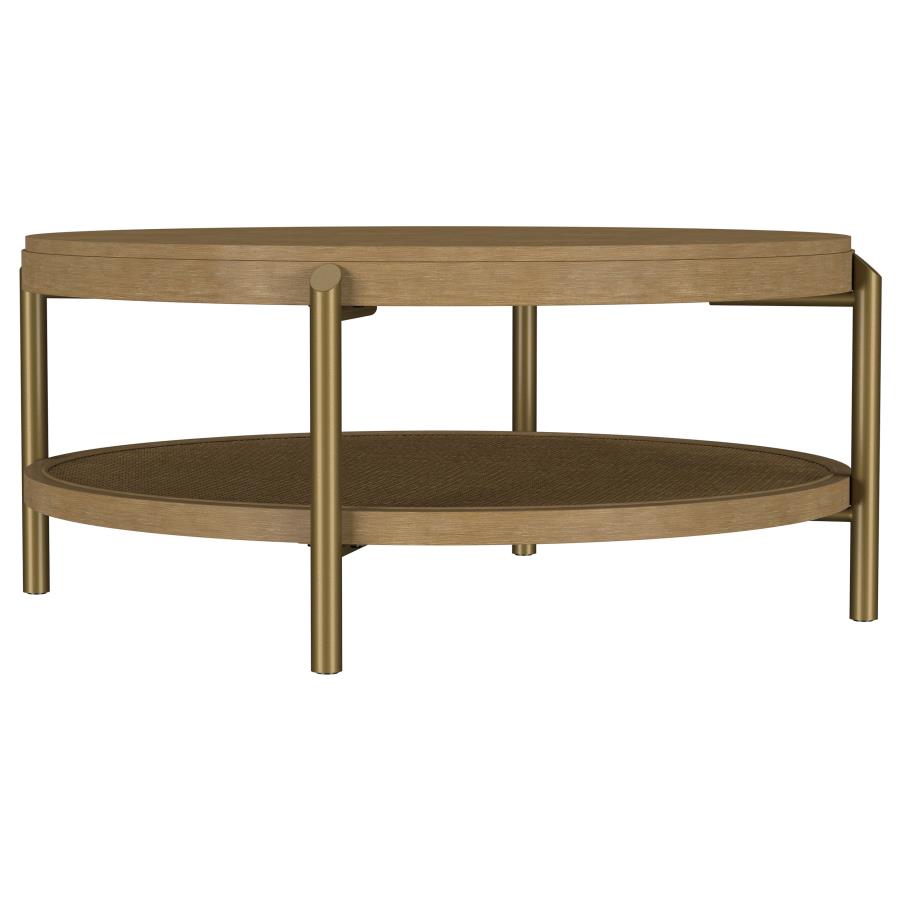 Arini 3-Piece Round Coffee And End Table Set Sand Wash
