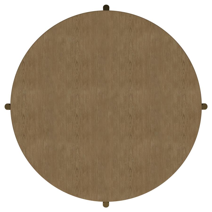 Arini 3-Piece Round Coffee And End Table Set Sand Wash
