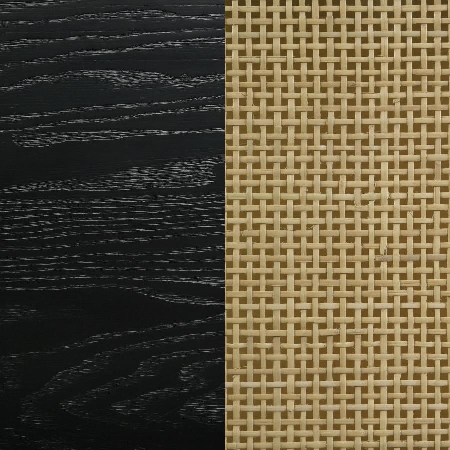 Arini Round Coffee Table With Storage Shelf Black