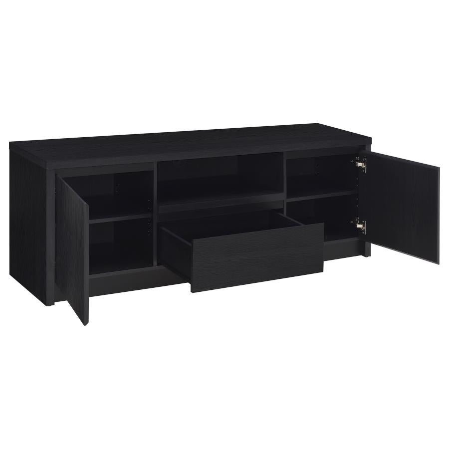 Winfield 60-Inch 2-Door Tv Stand Media Console Black