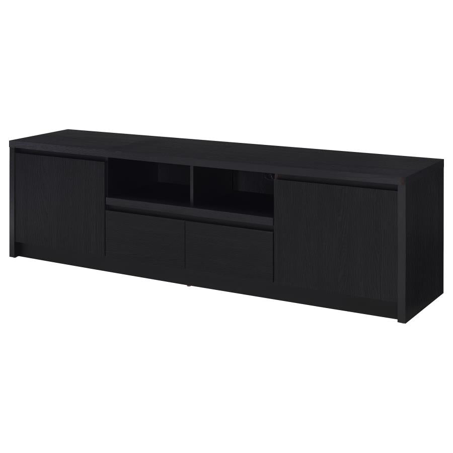 Winfield 78-Inch 2-Door Tv Stand Media Console Black