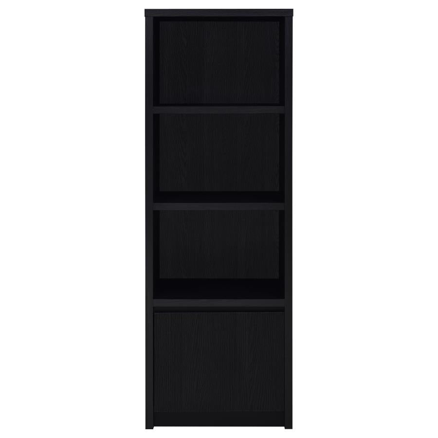 Winfield 3-Sheld Media Tower Entertainment Pier Black
