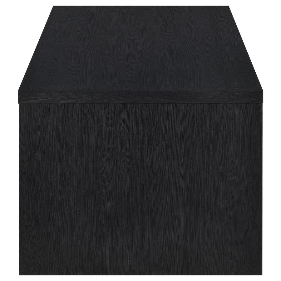 Knapp Lift Top Cocktail Coffee Table With Dual Drawers Black