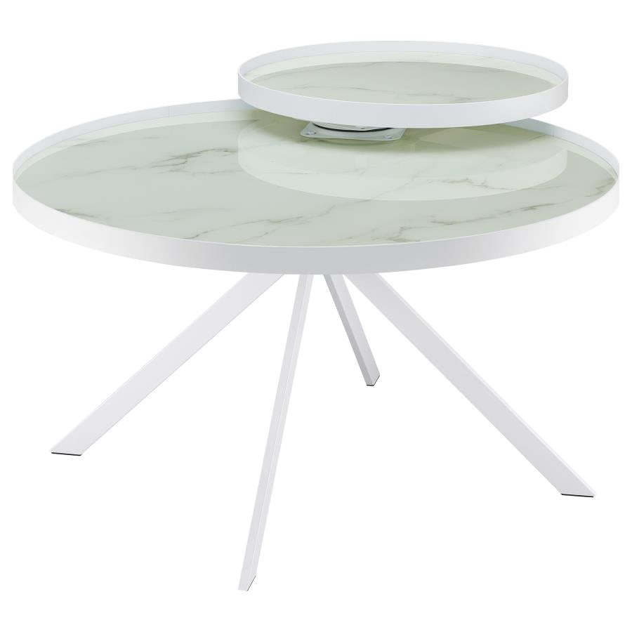 Briggs 3-Piece Round Coffee And End Table Set White