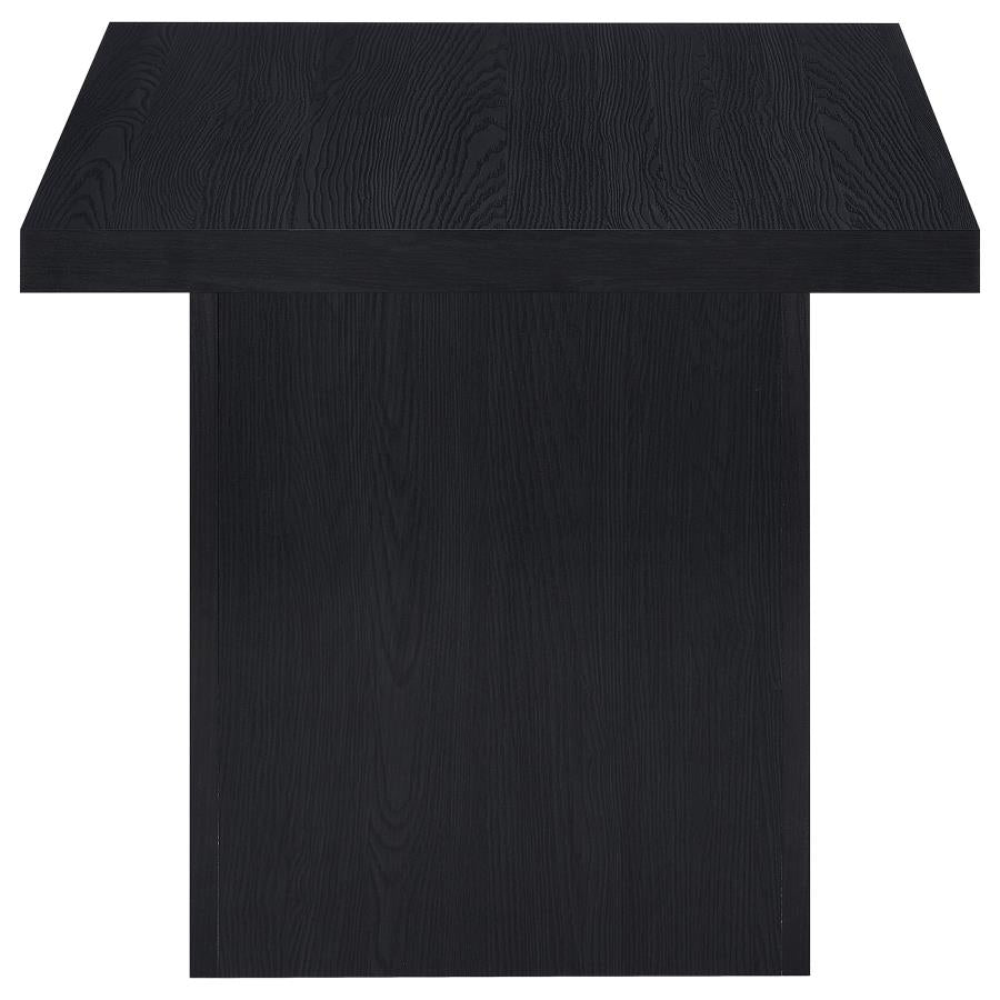 Max 2-Piece Rectangular Coffee And End Table Set Black