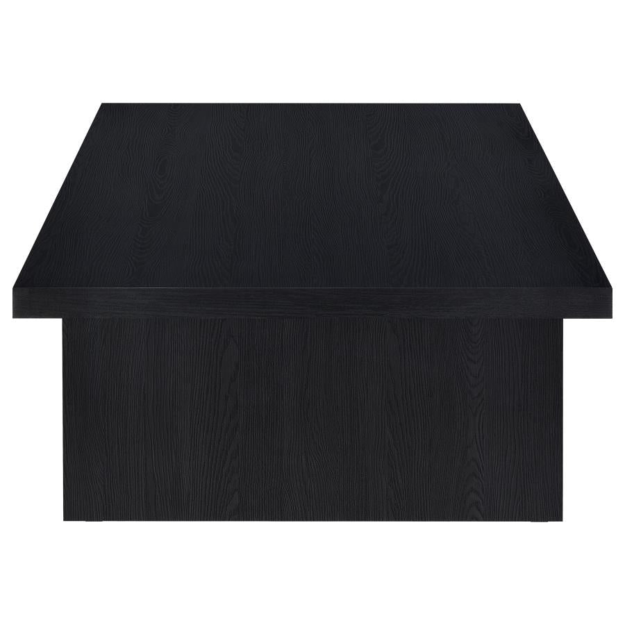 Max 2-Piece Rectangular Coffee And End Table Set Black
