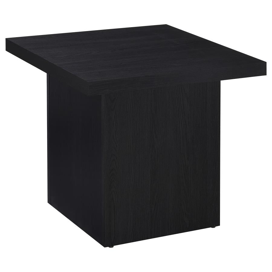 Max 3-Piece Rectangular Coffee And End Table Set Black