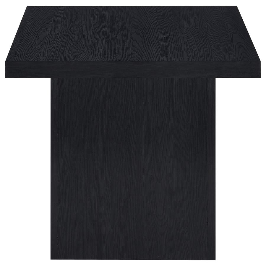 Max 3-Piece Rectangular Coffee And End Table Set Black