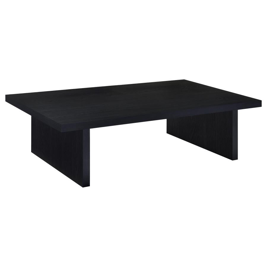 Max 3-Piece Rectangular Coffee And End Table Set Black