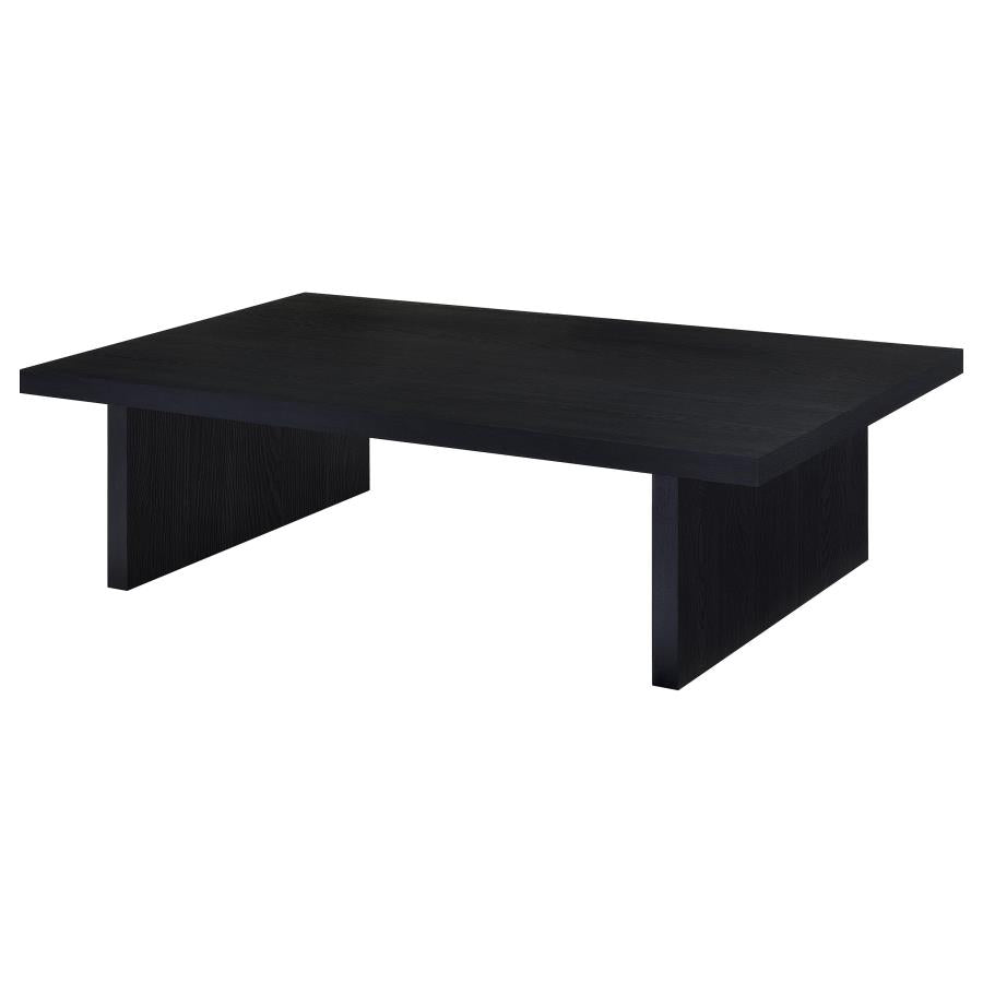 Max 3-Piece Rectangular Coffee And End Table Set Black