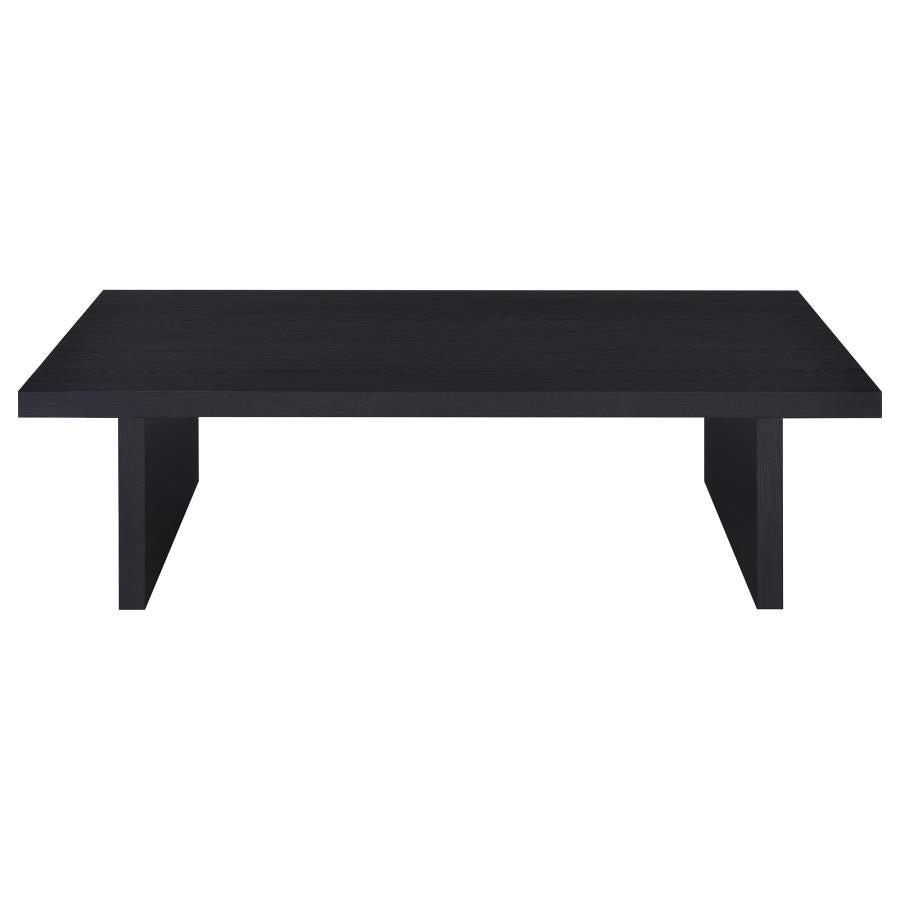 Max 3-Piece Rectangular Coffee And End Table Set Black
