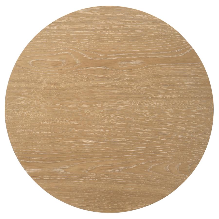 Ottowa 3-Piece Round Wood Coffee Table Set Light Oak
