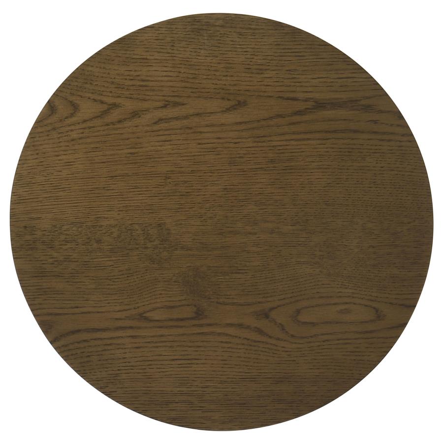Ottowa 2-Piece Round Wood Coffee Table Set Brown