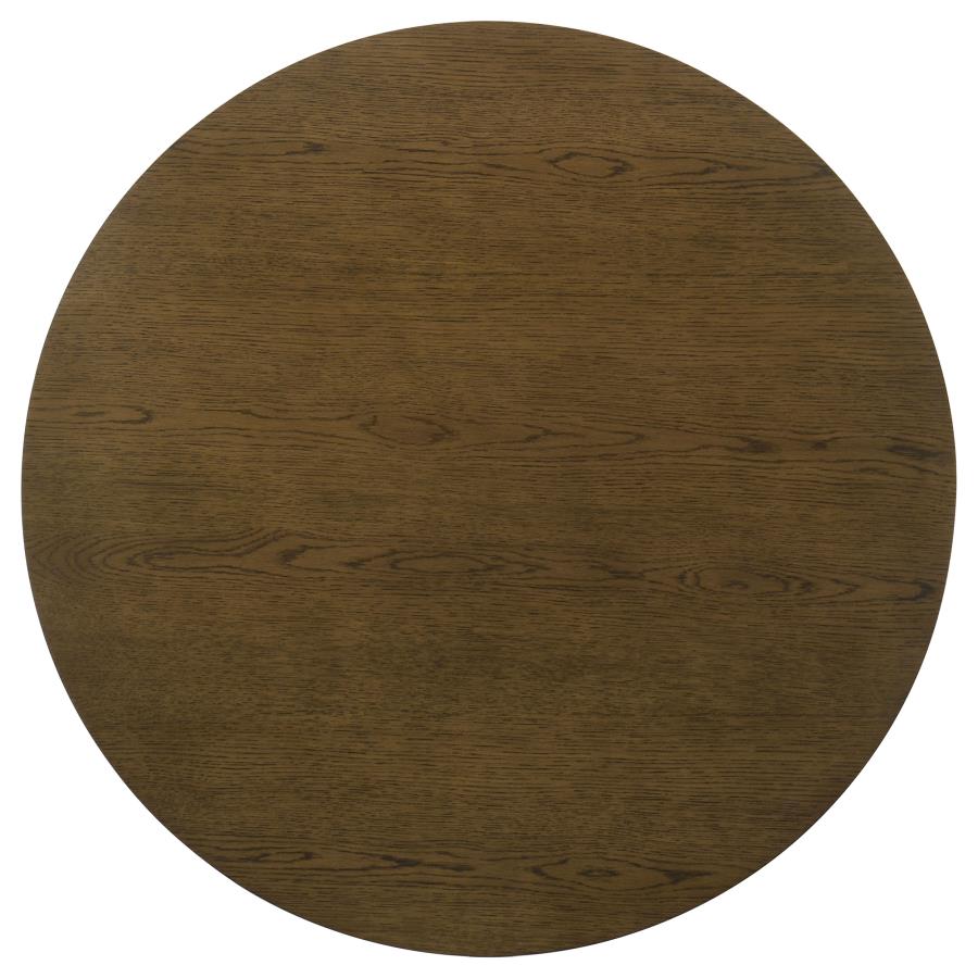 Ottowa 35-Inch Round Wood Cocktail Coffee Table Brown